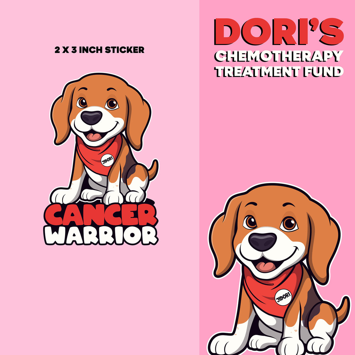 Dori's Cancer Warrior Sticker - Free Shipping